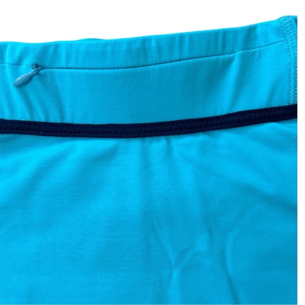 Boden Women’s Tennis Skort Size 8 Blue Teal Colorblock Athletic Pickleball Golf